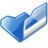 Folder blue open Icon